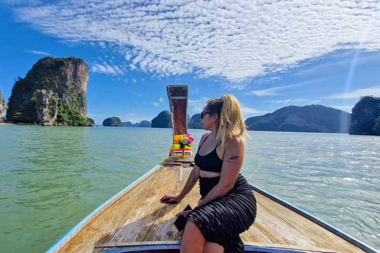 Phang Nga: Barco privado de cauda longa para James Bond e Koh PanyiPhang Nga: Barco particular de cauda longa para James Bond e Koh Panyi