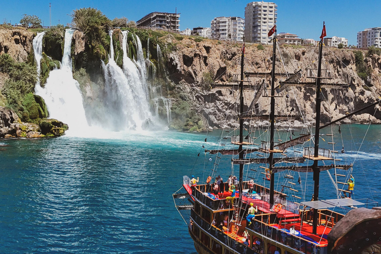 Antalya: Pirate Boat Trip, Swimming Stops & Duden Waterfall Pirate Boat Trip with Lunch and Soft Drinks (No Transfer)