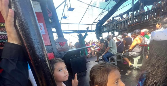 Cancun: Night Pirate Ship Cruise, Chicken Dinner & Live Show