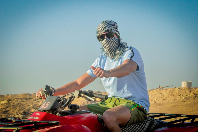 Hurghada: Quad Bike Tour durch die Wüste und das Rote MeerAbholung von Makadi Bay