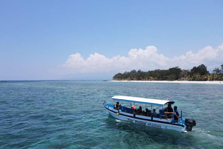 Gili island Snorkelling by private glass bottom boat