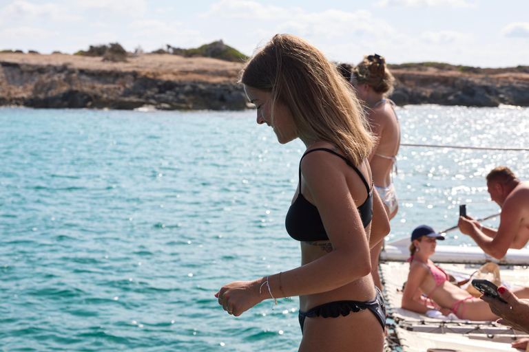 Ibiza: Formentera Sailing Catamaran with BBQ & Snorkeling