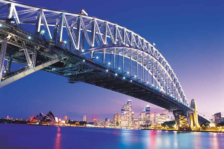 Sydney: BridgeClimb Sydney Harbour Summit Night. Foto: GetYourGuide Sydney: BridgeClimb Sydney Harbour Summit Night. Foto: GetYourGuide