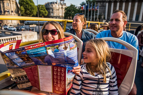 Paris: Big Bus Hop-On Hop-Off Tours with Optional Cruise 24-Hour Ticket