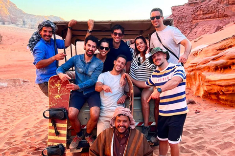 WADI RUM:FULL-DAY DESERT TOUR WITH LOCAL GUIDE, SUNSET & TEA