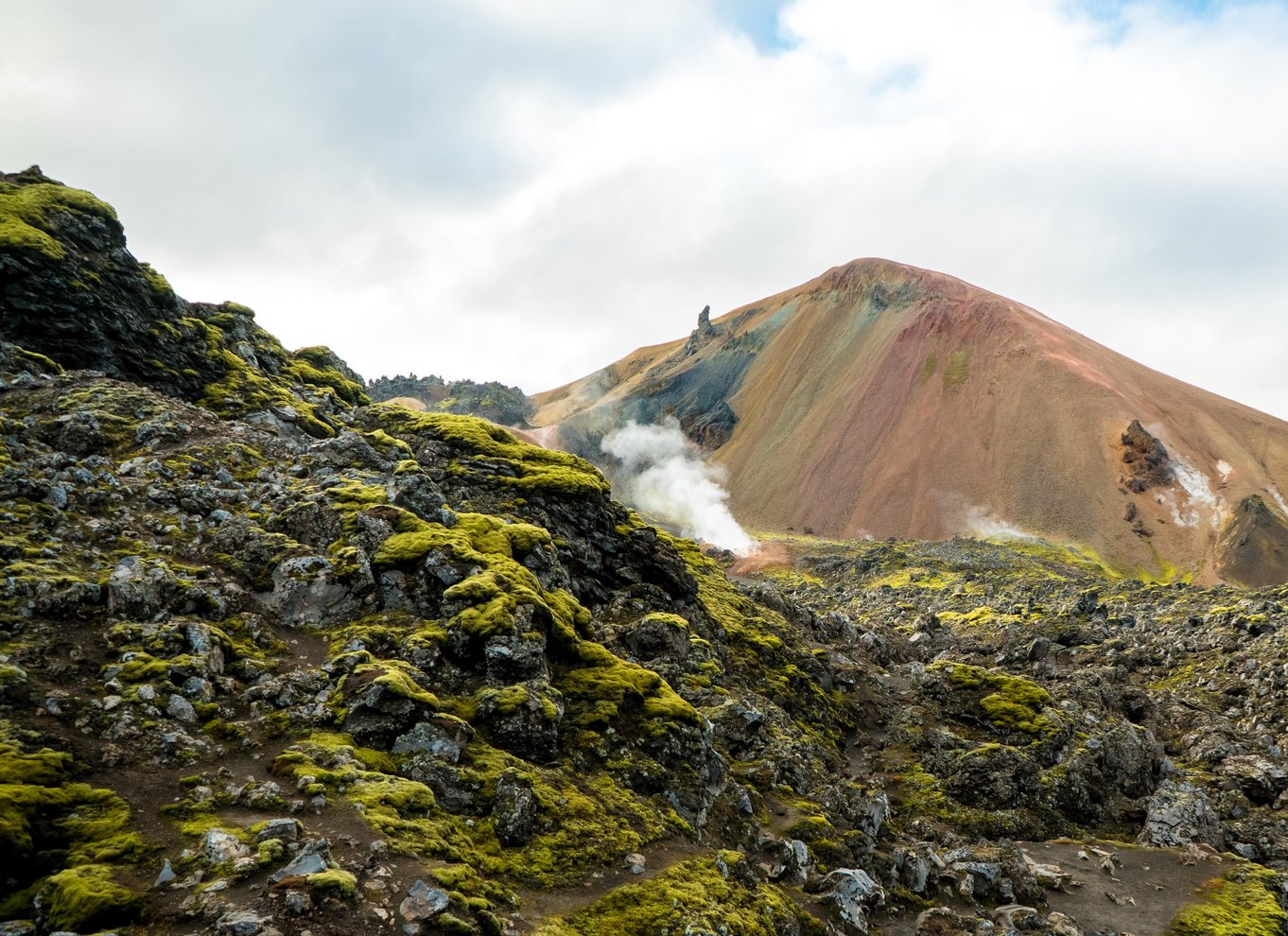 Reykjavik: Vandretur i højlandet ved Landmannalaugar og varme kilder