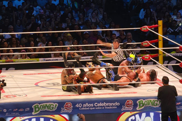 Mexico City: Lucha Libre Night with Hotel Pickup & Mask.