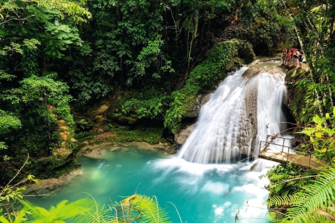 Jamajka: Rzeka Dunn's i Blue Hole przez cały dzień z lunchemangielski, niemiecki, francuski, niderlandzki