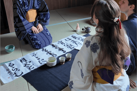 Kyoto: 100% Private Tea Ceremony, Calligraphy, and Kimono All-in-One Cultural Experiences Includes a Local Kyoto Walk