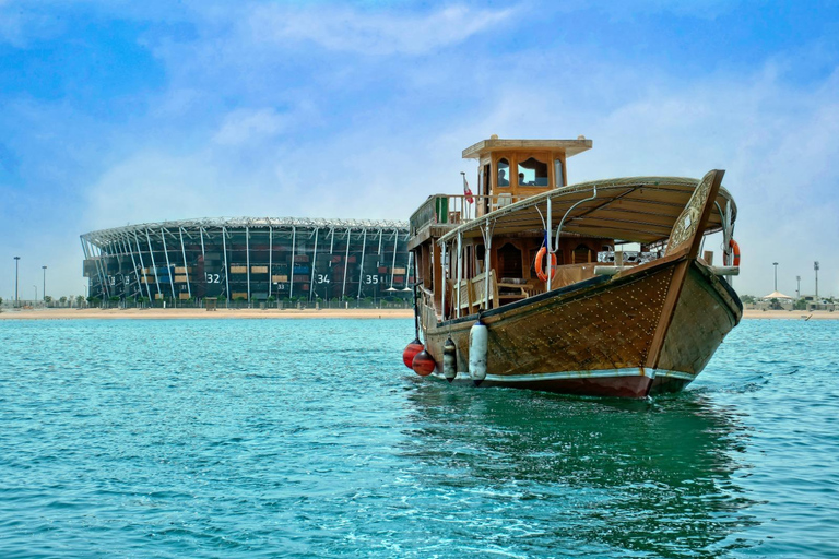 多哈：含自助晚餐的阿拉伯独桅帆船日落巡航夜间阿拉伯独桅帆船巡游（不含晚餐）