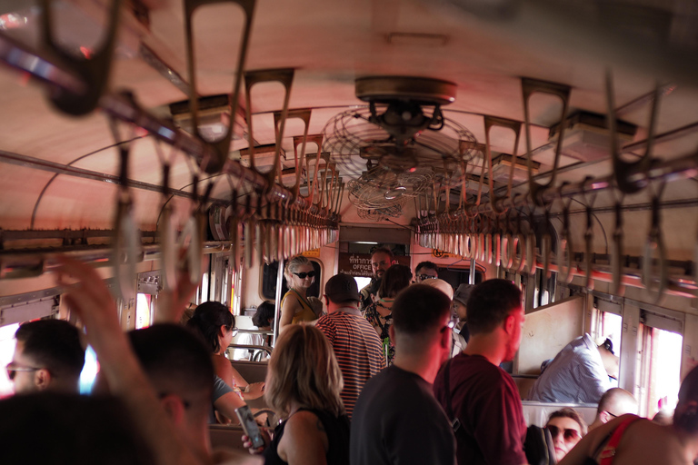 Bangkok: Floating & Railway Markets & Grand Palace Tour Hotel Pick-Up (Tour ends at Grand Palace)