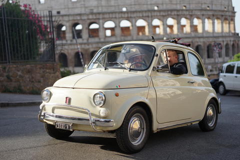 Rome : Visite guidée de la Fiat 500 avec photographeVisite privée