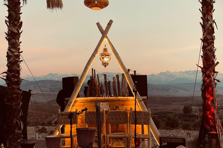Marrakech: camel ride & dinner show in agafay desert,sunset