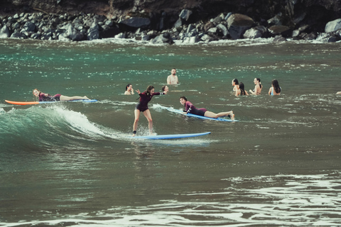 Madeira : Experiencia de surf para todosClase de surf en grupo semiprivado