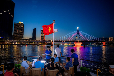 Da Nang: Crociera Poseidon con cena e spettacolo del ponte del dragoIngresso combinato e bevande (senza cibo)