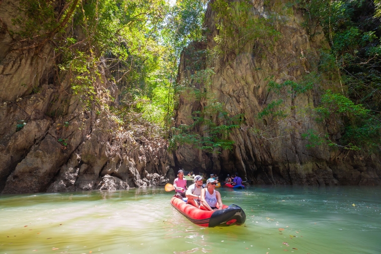 From Phuket: Phang Nga Bay and Canoeing Tour by Big Boat Patong, Kata, Karon, Kalim, Sunrin, Bangtao and Phuket Town