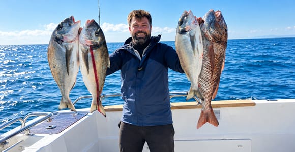 Fuengirola: Private Live Bait Fishing Trip + Snacks & Drinks