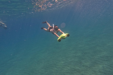 Pafos: Wycieczka skuterem morskim na obserwację żółwi i snorkelingPafos: Wycieczka skuterem morskim na oglądanie żółwi i snorkeling