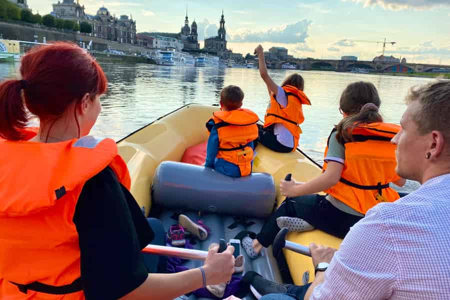 Dresden: Bootstour - im Schlauchboot von Pillnitz nach Dresden