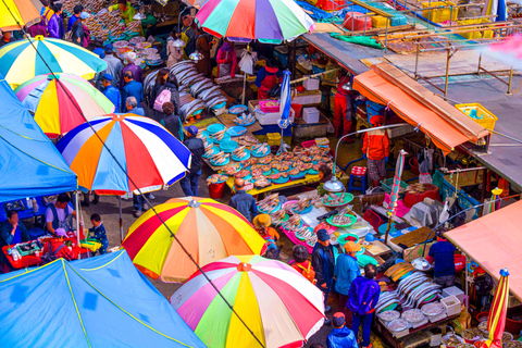 Busan: Sky Capsule, Local Street Food and Sunset/Night Views Sunset Shared Tour, Meet at Busan Subway Station