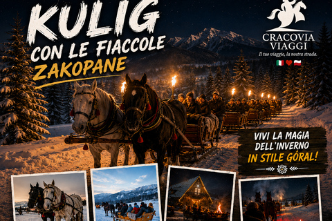 Zakopane – Torchlit ride on horse-drawn sleighs, specialty Zakopane – Torchlit ride on horse-drawn sleighs, specialties
