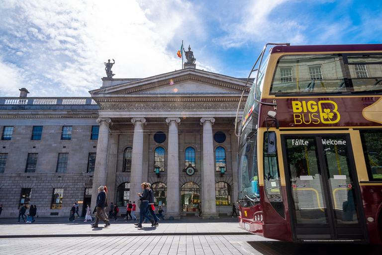 Dublin: Big Bus Hop-On, Hop-Off Tour with Live Guide48-Hr Hop on/off &amp; Walking Tour, Coastal Tour &amp; Night Tour