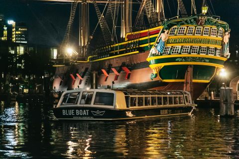 Ámsterdam: crucero por el canal por la noche