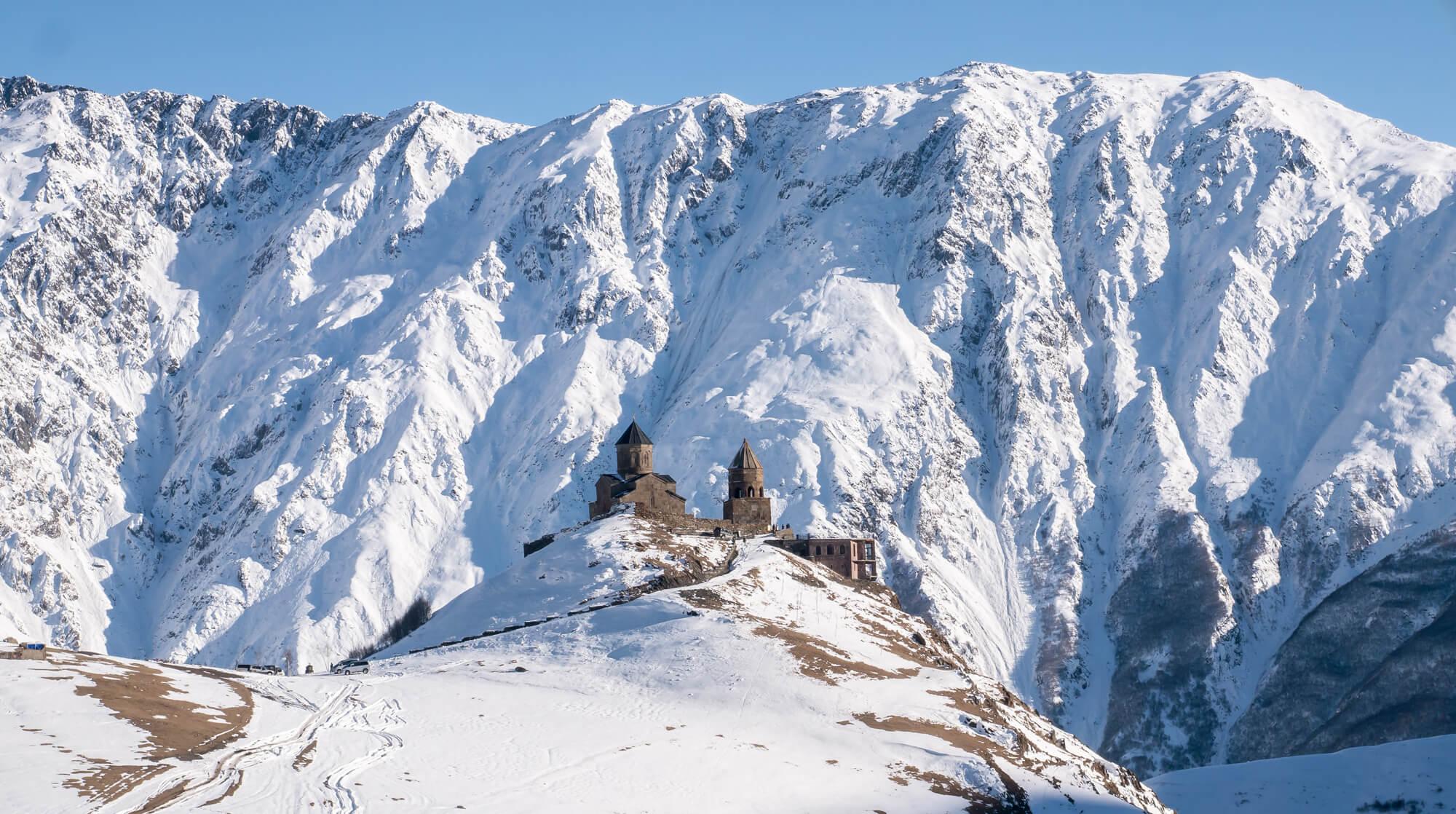 Von Tiflis; Georgische Militärstraße, Ananuri-Gudauri-Kazbegi