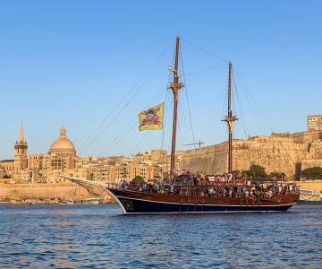 Malta: 5-Hour Lazy Pirate Boat Party with Drinks & Food