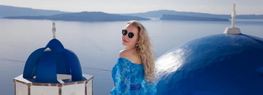 Santorin : séance photo privée d'une heure à Oia et Imerovigli