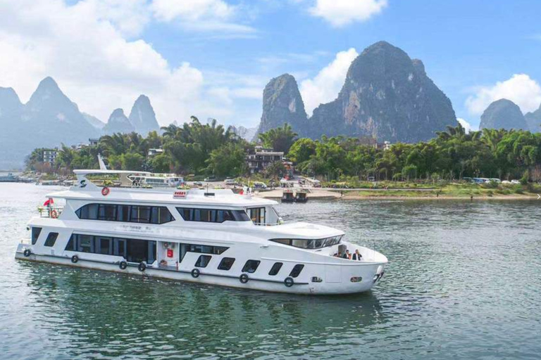 Guilin: Join a group Li river cruise biking west street tour