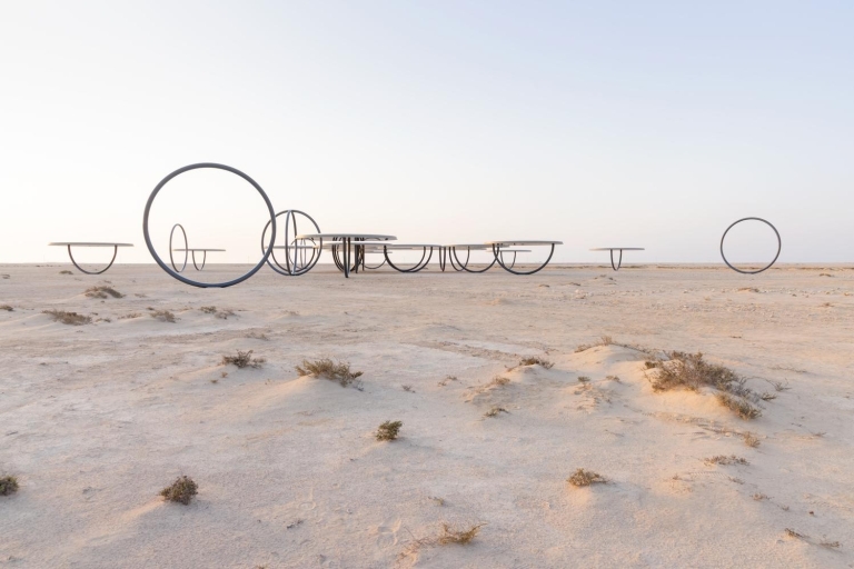Het noorden van Qatar: Olafur Eliasson Exibit, Zubara fort & jumail