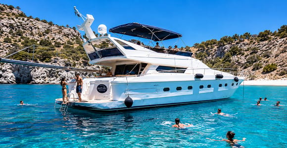 Rhodes: Yacht Experience Swimming Cruise including Transfer