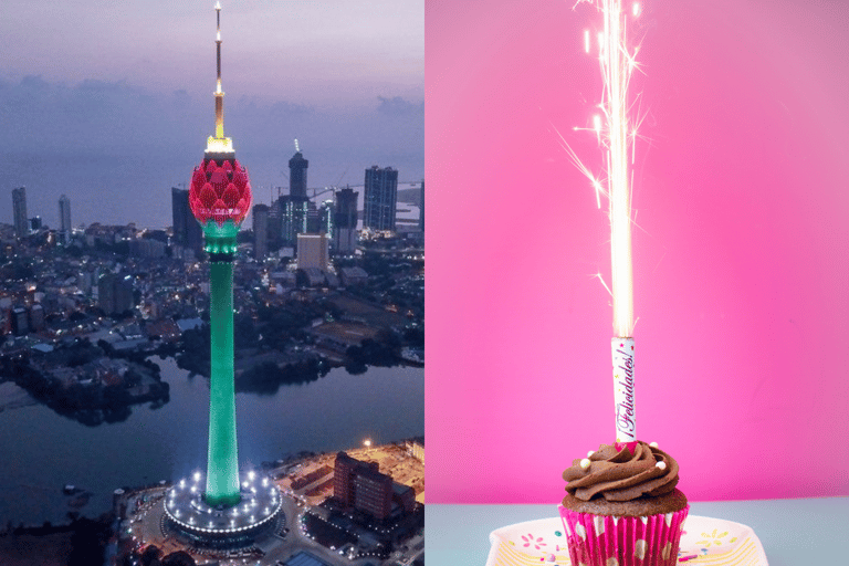 Colombo: Lotus Tower Celebration Dining Experience with Cake