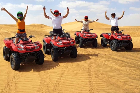 Self-Drive Quad Bike, Dune Buggy and Desert Sand Boarding 1hr ATV Quad Biking Sandboarding and Camel Ride