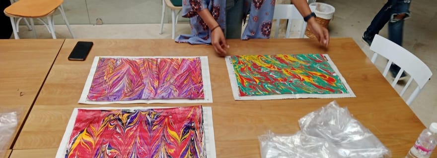 Sidi Bou Saïd : atelier de marbrure Ebru