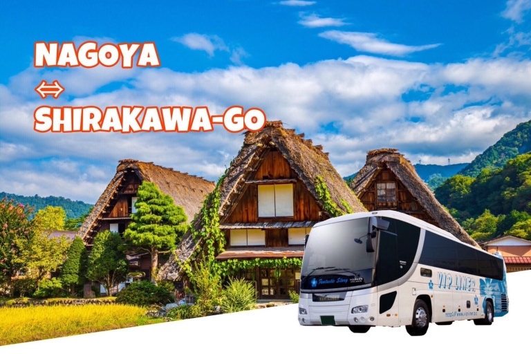 Hin- und Rückfahrt mit dem Bus von Nagoya nach Shirakawa-go