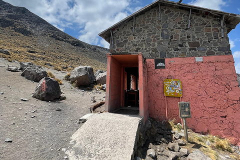 Szczyt Orizaba, północna ściana: Trening u podnóża lodowcaPółnocna ściana Pico de Orizaba: trening u podstawy lodowca