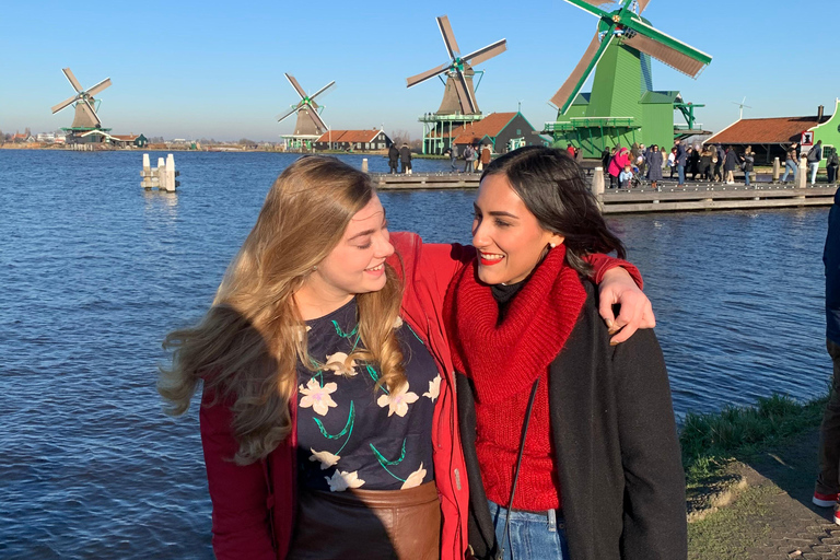 Amsterdam: Tour guidato dal vivo di Zaanse Schans e degustazione di formaggiGiro in spagnolo