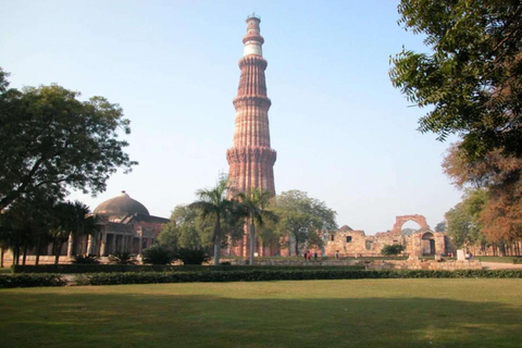Delhi: Private Full-Day City Tour of New Delhi & Old Delhi Guided Tour Without Entry Tickets