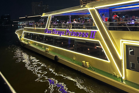 Crucero con cena por el río Chao PhrayaTraslado compartido - Crucero con cena por el río Chao Phraya