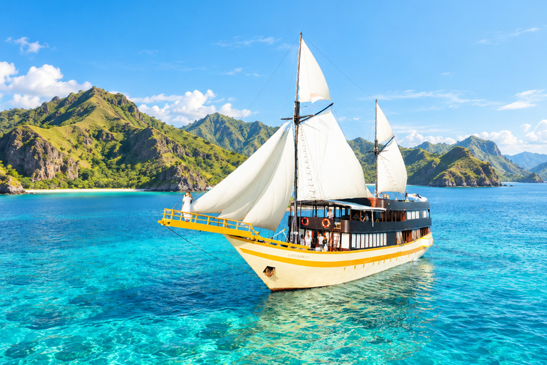Labuan Bajo: 3-Day Komodo Sailing Luxury Boat with All Fees Deluxe Boat - Private Standar Room (2pax/room)