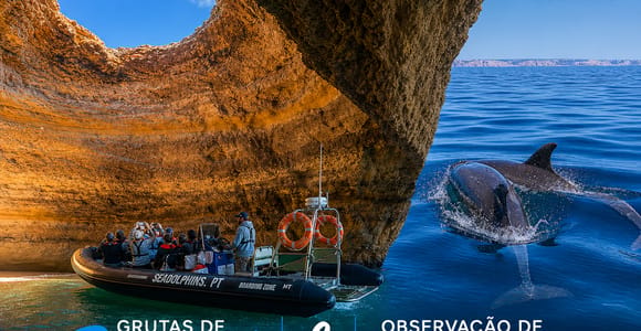 Dolphin Watching & Benagil Caves Boat Tour from Portimão
