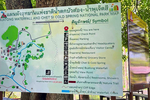 Enjoy Sticky Waterfall & Chet Si Fountain National Park Chiangmai: Sticky Waterfall & Chet Si Fountain National Park