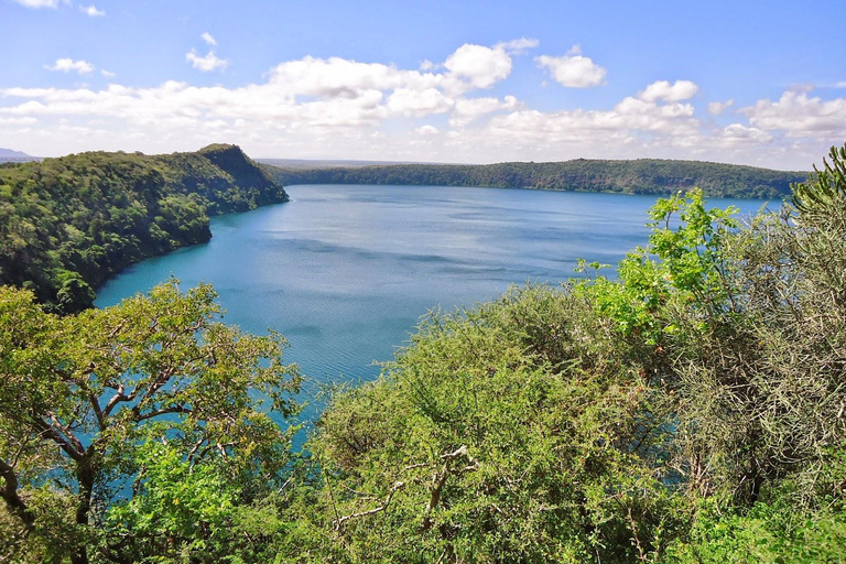 From Moshi: Lake Chala Day Trip with Hike and Canoe Safari