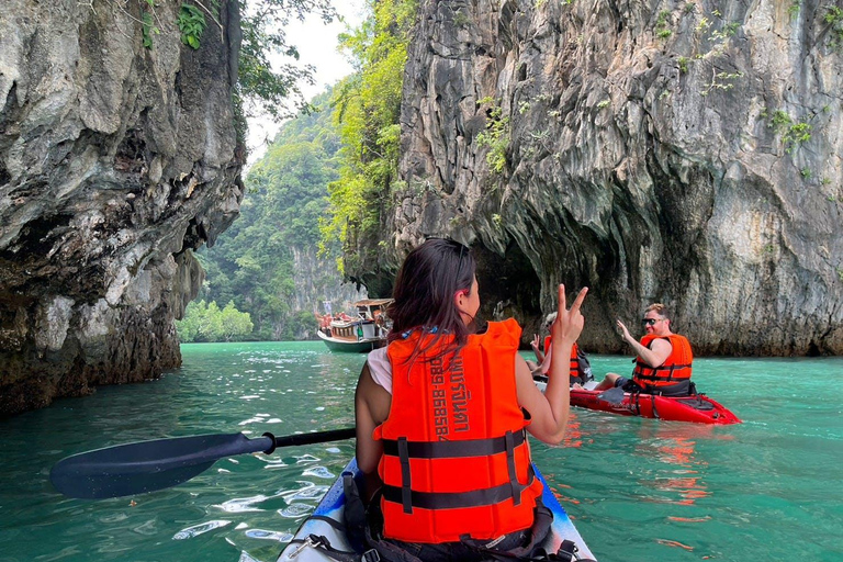 De Krabi: Excursão à Ilha Hong e Ko Pak Bia com jantar ao pôr do sol