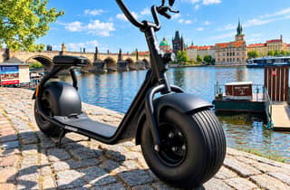 Prag: 3-stündige Fat Tire E-Scooter-Tour