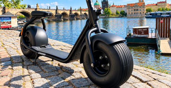Prague: 3-Hour Fat Tire E-Scooter Tour