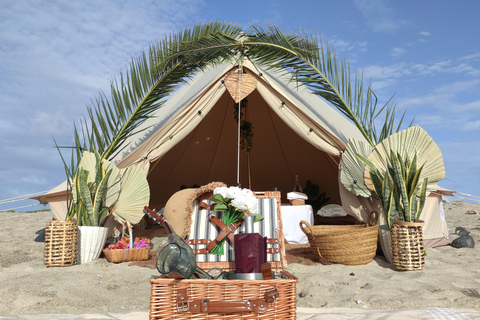 Romantyczny zachód słońca z pakietem Silver Glamping