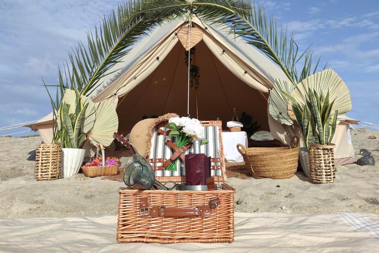 Romantyczny zachód słońca z pakietem Silver Glamping